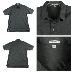 Men's Peter Millar Grey‎ 100% Cotton Polo XL